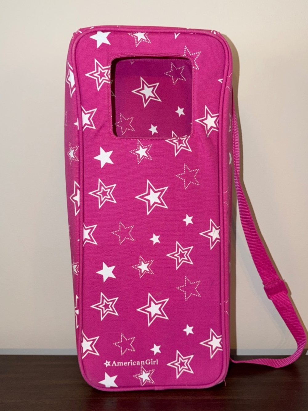AMERICAN GIRL Doll Carrier Pink Star Travel Tote Accessory Carrying Case Retired